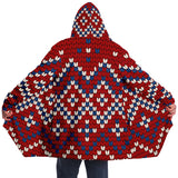 Red Wintery Hooded Sweater