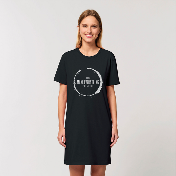 Bees Make Everything Possible Organic Tee Dress
