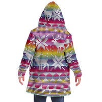 Neon Wintery Hooded Sweater