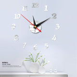 DIY Creative 3D Wall Clock Acrylic Decorative Kitchen Wall Clocks Living Room Dining Room Home Decor wallclock