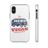 Retro Vegan Grocery Getter Tough Phone Case - Various Choices