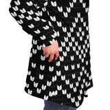 Black & White Hooded Sweater
