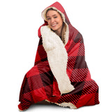 Buffalo Plaid Hooded Blanket