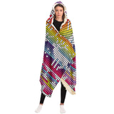 Neon Winter Hooded Blanket