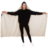Black Wintery Hooded Blanket
