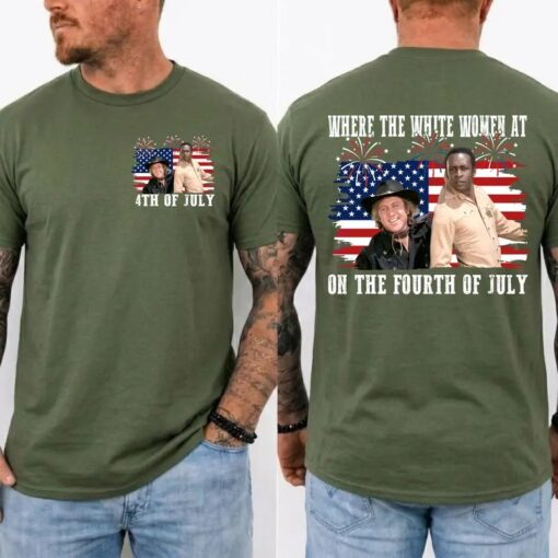 Where The White Women At 4th Of July Shirt, Blazing Saddles Movie Tee, Funny Patriotic Independence Day Shirt