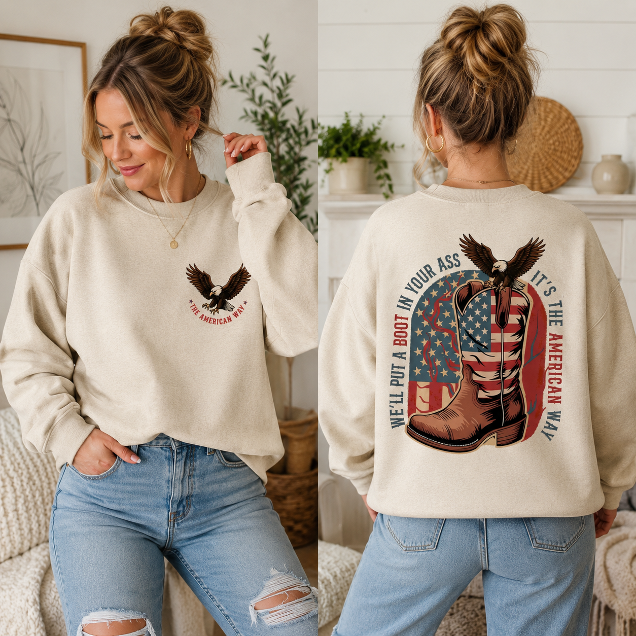 Toby Keith American Way Sweatshirt, We'll Put A Boot In Your Ass Shirt, Patriotic Country Music Gift