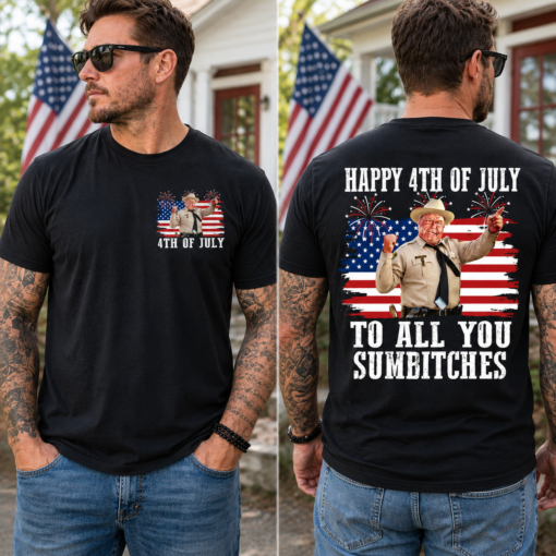 Happy 4th Of July Shirt, Vintage Smokey And The Bandit Movie T-Shirt