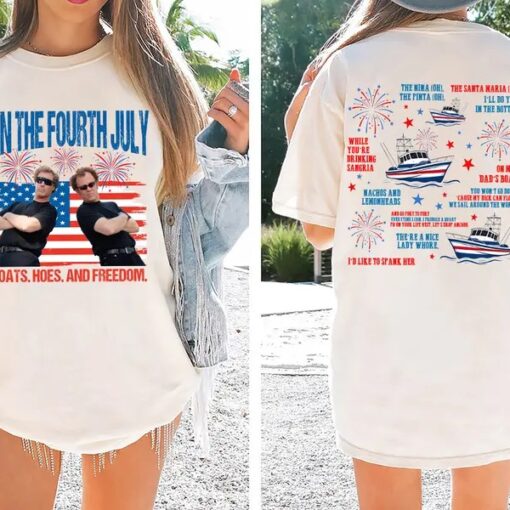 Boats Hoes And Freedom Shirt, Funny 4th Of July Tee, Step Brothers Parody Shirt, Patriotic Freedom T-Shirt, Independence Day Gift