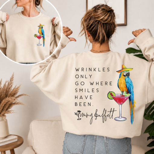 Jimmy Buffett Shirt, Margaritaville Parrot Tee, Tropical Beach Graphic Shirt, Jimmy Buffett Fan Gift, Island Music Lover T-Shirt