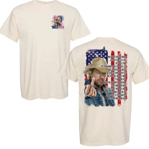 Toby Keith Courtesy Of The Red White And Blue Shirt, We'll Put A Boot In Your Ass It's The American Way Tee, Patriotic 4th Of July Shirt