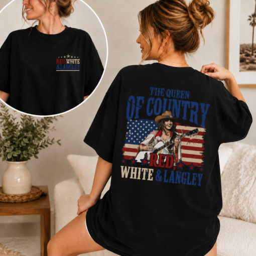 Ella Fella Shirt, The Queen of Country Tee, Vintage Western Graphic Tee, Happy 4th Of July Gift