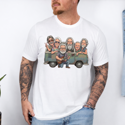 Grateful Dead Members Shirt, Bob Weir Jerry Garcia Phil Lesh Tribute Tee, Deadhead Fan Gift, Vintage Rock Shirt
