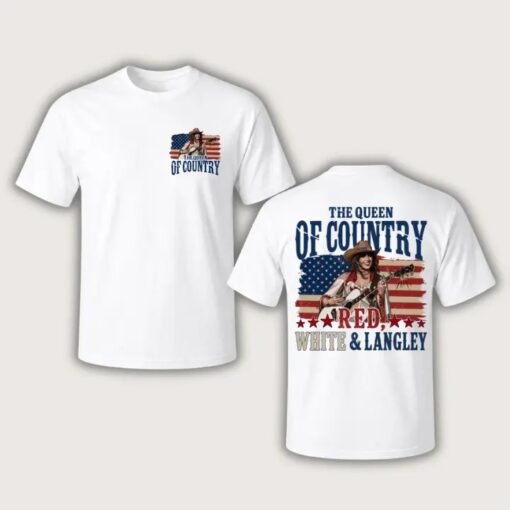 Ella Fella The Queen of Country Shirt, Vintage Western Graphic Tee, Country Concert T-Shirt, Patriotic 4th of July Gift for Men & Women
