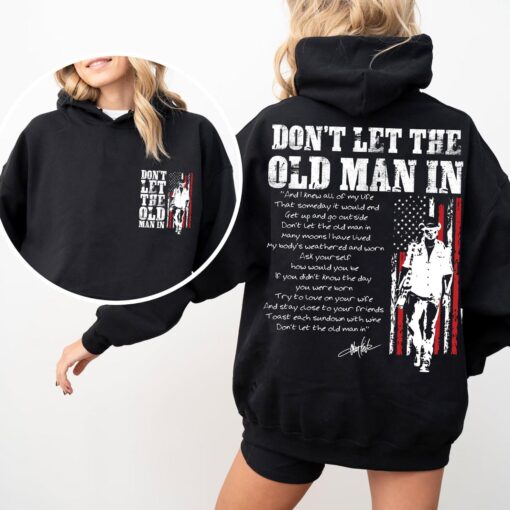 Don't Let The Old Man In Shirt, Toby Keith Memorial Shirt, Vintage Country Music Fan Tee, Patriotic USA Flag Graphic T-Shirt