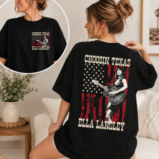 Ella Langley Choosin' Texas Shirt, Viral Country Music T-Shirt, Texas Pride Western Graphic Tee