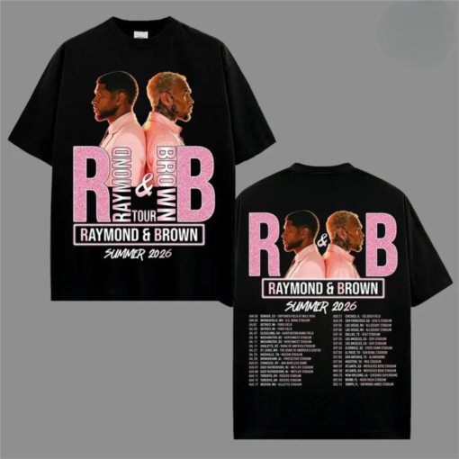 Vintage The R&B Tour 2026 Shirt, Raymond & Brown Concert Tee, Retro R&B Music Tour Graphic T-Shirt