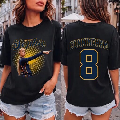 Sophie Cunningham Number 8 Shirt, Vintage Women’s Basketball Graphic Tee