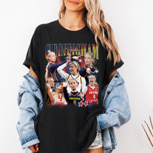 Sophie Cunningham Bootleg Shirt, Vintage Indiana Fever Basketball Graphic Tee, Women’s Basketball Fan T-Shirt