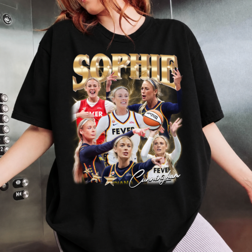 Vintage Sophie Cunningham Shirt, Women’s Basketball Graphic Tee, Basketball Fan T-Shirt