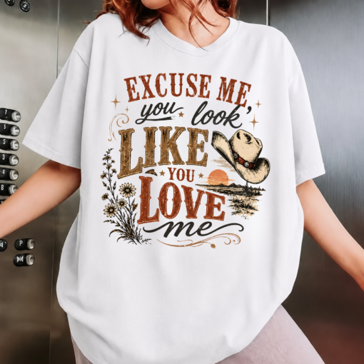Excuse Me You Look Like You Love Me Shirt, Ella Langley Inspired Country Music Tee, Dandelion Western Graphic Shirt