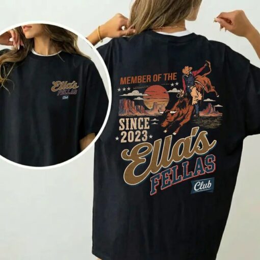 Ella Fellas Club Shirt, Vintage Country Music T-Shirt, Retro Western Singer Tee, Country Music Fan Gift