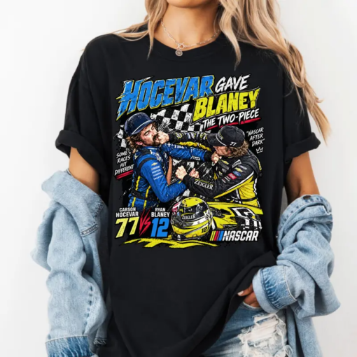 Hocevar Really Gave Blaney Shirt, Carson Hocevar Ryan Blaney Fight Shirt, Racing Graphic Tee