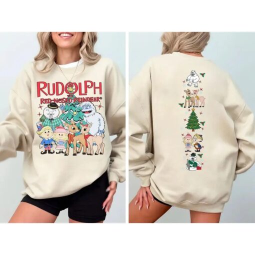Vintage Rudolph Christmas Sweatshirt, Retro Rudolph the Red-Nosed Reindeer Shirt, Nostalgic Christmas Sweater, Classic Holiday Sweatshirt