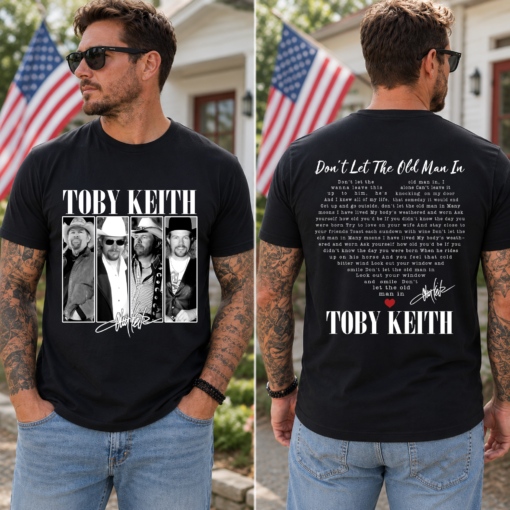 Toby Keith Vintage Tribute Shirt, Don’t Let The Old Man In T-Shirt, Retro Country Music Graphic Tee