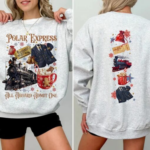 Vintage Polar Express Christmas Shirt, Train to the North Pole Sweatshirt, Retro Christmas Movie Tee, Holiday Gift