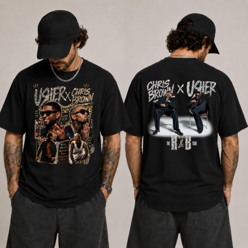 R&B Tour Tee, Raymond and Brown Concert Shirt, Usher Inspired Unisex T-Shirt, R&B Music Fan Gift