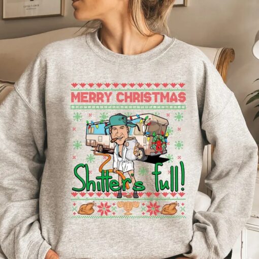 Cousin Eddie Christmas Shirt, Shitter's Full Ugly Christmas Sweater, Christmas Vacation Movie Tee, Funny Holiday Gift