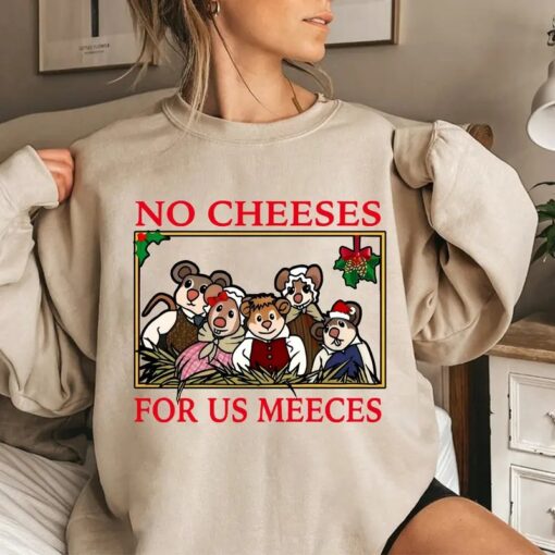 No Cheese For Us Meeces Shirt, The Muppet Christmas Carol Tee Shirt, Christmas Cartoon Shirt, Xmas Gift For Fans